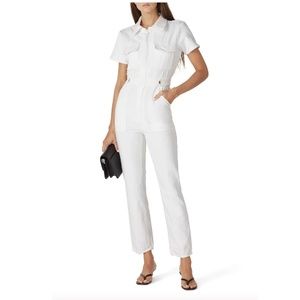 Good American Fit for Success Jumpsuit in White, Size 4 (XL)